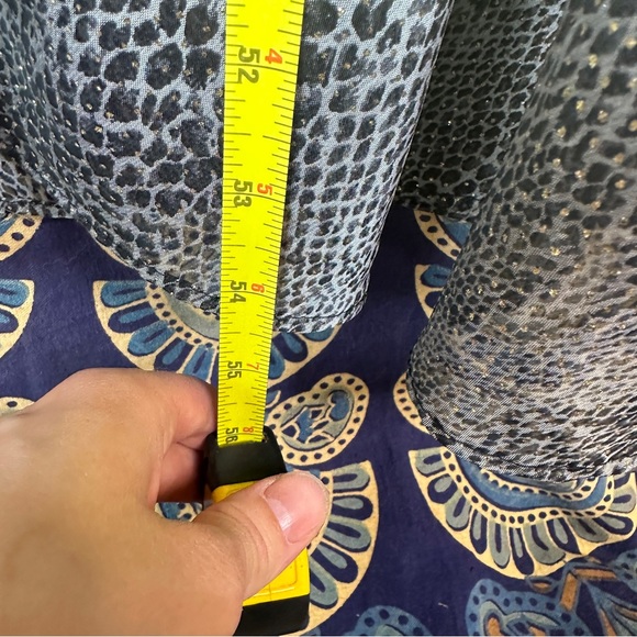 Snake print sparkly straight maxi dress with ruffled chest - Picture 12 of 12